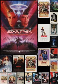 2m0195 LOT OF 40 FOLDED MOSTLY 1980s ONE-SHEETS 1980s great images from a variety of movies!