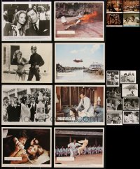 2m0668 LOT OF 20 JAMES BOND COLOR AND BLACK & WHITE 8X10 STILLS 1970s Sean Connery, Roger Moore
