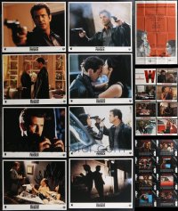 2m0223 LOT OF 24 LOBBY CARDS & 1 ONE-SHEET 1970s-1990s great images from a variety of movies!