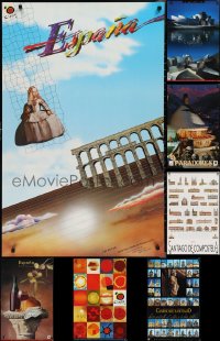 2m0985 LOT OF 7 UNFOLDED SPANISH SPAIN TRAVEL POSTERS 1990s-2000s a variety of cool images!