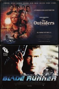 2m1097 LOT OF 3 UNFOLDED BRITISH QUADS 2010s Blade Runner, The Outsiders, Cuckoo's Nest!
