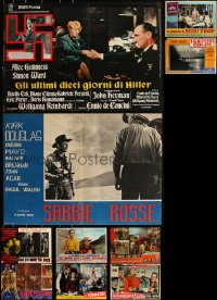 2m0886 LOT OF 10 FORMERLY FOLDED 19X27 ITALIAN PHOTOBUSTAS 1960s-1970s a variety of movie scenes!