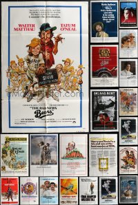 2m0192 LOT OF 41 FOLDED MOSTLY 1970s ONE-SHEETS 1970s great images from a variety of different movies!
