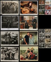2m0649 LOT OF 38 JOHN WAYNE COLOR & BLACK & WHITE 8X10 STILLS 1950s-1970s scenes & portraits!