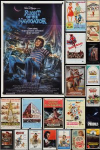 2m0203 LOT OF 35 FOLDED ONE-SHEETS 1960s-1980s great images from a variety of different movies!