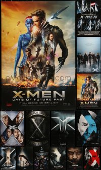 2m1077 LOT OF 14 UNFOLDED MOSTLY DOUBLE-SIDED 27X40 X-MEN ONE-SHEETS 2000s-2010s cool images!