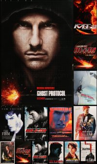 2m1056 LOT OF 18 UNFOLDED MOSTLY DOUBLE-SIDED MOSTLY 27X40 TOM CRUISE ONE-SHEETS 1990s-2010s cool!