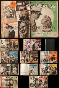 2m0573 LOT OF 1 PICTURE SHOW OCTOBER 1935-MAY 1936 ENGLISH MOVIE MAGAZINE BOUND VOLUME 1935-1936