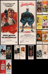 2m0811 LOT OF 21 UNFOLDED 1970S INSERTS 1970s great images from a variety of different movies!