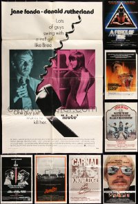 2m0253 LOT OF 12 FOLDED 1970S ONE-SHEETS 1970s great images from a variety of movies!