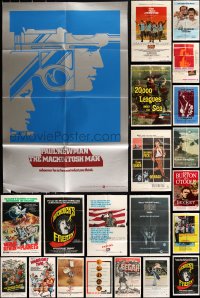 2m0201 LOT OF 37 FOLDED 1960S-1970S ONE-SHEETS 1960s-1970s great images from a variety of movies!