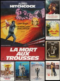 2m0060 LOT OF 10 FOLDED FRENCH ONE-PANELS 1970s-1980s great images from a variety of movies!
