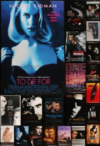 2m1006 LOT OF 29 MOSTLY UNFOLDED SINGLE-SIDED 27X40 ONE-SHEETS 1980s-2000s cool movie images!