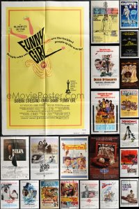 2m0194 LOT OF 40 FOLDED ONE-SHEETS 1960s-1980s great images from a variety of different movies!