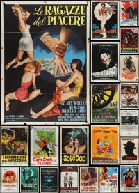 2m0070 LOT OF 23 FOLDED ITALIAN ONE-PANELS 1960s-1980s great images from a variety of movies!