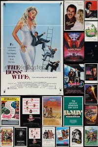 2m0225 LOT OF 22 FOLDED ONE-SHEETS 1980s great images from a variety of different movies!