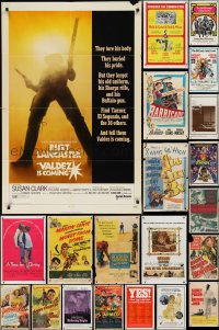 2m0157 LOT OF 76 FOLDED ONE-SHEETS 1950s-1970s great images from a variety of different movies!
