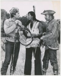 2p1625 DANIEL BOONE TV deluxe 9.25x11.75 still 1964 Fess Parker w/ Native American Ed Ames & Salmi!