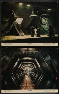 2p1595 STAR WARS 2 color 11x14 stills 1977 sand people & R2-D2 by crawler, stormtrooper in tunnel!