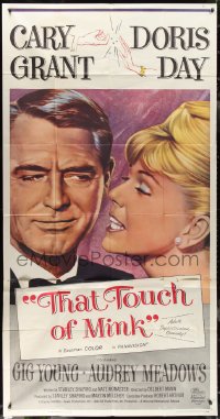 2p0479 THAT TOUCH OF MINK 3sh 1962 great super close up art of Cary Grant & pretty Doris Day!