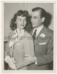 2p1804 AVA GARDNER/ARTIE SHAW 6x8 news photo 1945 close up shortly before their surprise marriage!
