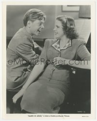 2p1805 BABES IN ARMS 8x10 still 1939 c/u of Mickey Rooney playing piano & singing to Judy Garland!