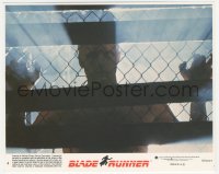 2p1816 BLADE RUNNER 8x10 mini LC #6 1982 Ridley Scott, cool image of Rutger Hauer behind fence!