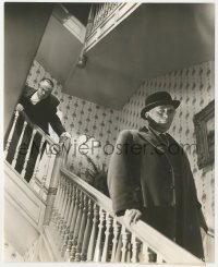 2p1834 CITIZEN KANE 7.5x9.5 still 1941 Orson Welles furiously follows Ray Collins down stairs!