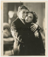 2p1976 SCARFACE 8x9.75 still 1932 wonderful c/u of gangster Paul Muni hugging sister Ann Dvorak!