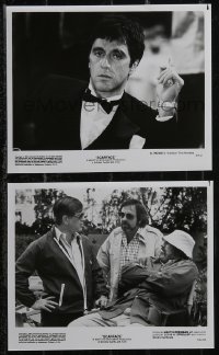 2p2080 SCARFACE 2 8x10 stills 1983 smoking Al Pacino as Tony Montana, Brian De Palma candid!
