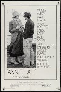 2p0672 ANNIE HALL 1sh 1977 full-length Woody Allen & Diane Keaton in a nervous romance!