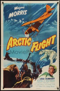 2p0675 ARCTIC FLIGHT 1sh 1952 Wayne Morris, sexiest Lola Albright, North Pole adventure!