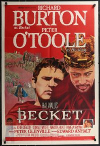 2p0539 BECKET Aust 1sh 1964 Richard Burton in the title role, Peter O'Toole, John Gielgud!