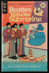 2p0524 YELLOW SUBMARINE comic book 1968 The Beatles, art by Jose Delbo, includes centerfold poster!