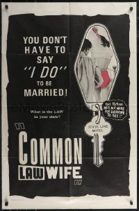 2p0720 COMMON LAW WIFE 1sh 1963 sexploitation, you don't have to say 'I do' to be married!