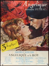2p0259 ANGELIQUE & THE KING French 1p 1965 Yves Thos art of sexy Michele Mercier & Robert Hossein!