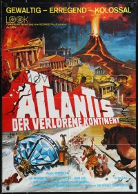 2p0572 ATLANTIS THE LOST CONTINENT German R1970s George Pal sci-fi, cool fantasy art!