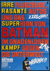 2p0577 BATMAN German R1970s DC Comics, cool art of Adam West & Burt Ward on comic book!