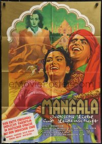 2p0594 SAVAGE PRINCESS German 1955 Dilip Kumar, musical from mystical magical India!