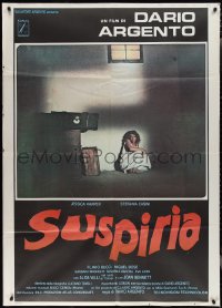 2p0421 SUSPIRIA Italian 1p 1977 classic Dario Argento horror, Stefania Casini, red title style!
