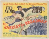 2p1096 BARKLEYS OF BROADWAY TC 1949 best art of Fred Astaire & Ginger Rogers dancing in New York!