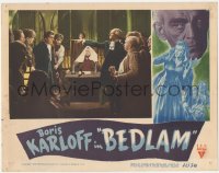 2p1192 BEDLAM LC 1946 madman Boris Karloff sentenced to prison, produced by Val Lewton!