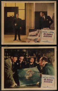 2p1544 BIG CLOCK 2 SpanUS LCs 1948 Ray Milland in the strangest & most savage manhunt in history!