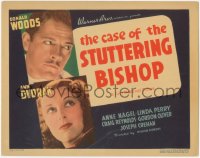 2p1107 CASE OF THE STUTTERING BISHOP TC 1937 Woods, Dvorak, Perry Mason murder mystery, ultra rare!