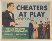 2p1109 CHEATERS AT PLAY TC 1932 Thomas Meighan in tuxedo, Barbara Weeks, Greenwood, ultra rare!