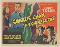 2p1110 CHINESE CAT TC 1944 Sidney Toler as Charlie Chan, Benson Fong, Mantan Moreland, Joan Woodbury