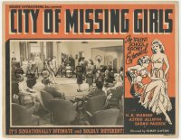 2p1218 CITY OF MISSING GIRLS LC R1940s pretty young girls go to talent school & then disappear!