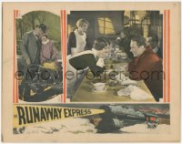 2p1404 RUNAWAY EXPRESS LC 1926 Jack Daugherty, Blanche Mehaffey, cool border railroad train art!