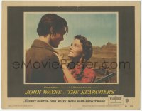 2p1416 SEARCHERS LC #3 1956 John Ford classic, super close up of Jeff Hunter and smiling Vera Miles!