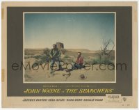 2p1412 SEARCHERS LC #7 1956 John Wayne & Jeffrey Hunter in Monument Valley, directed by John Ford!